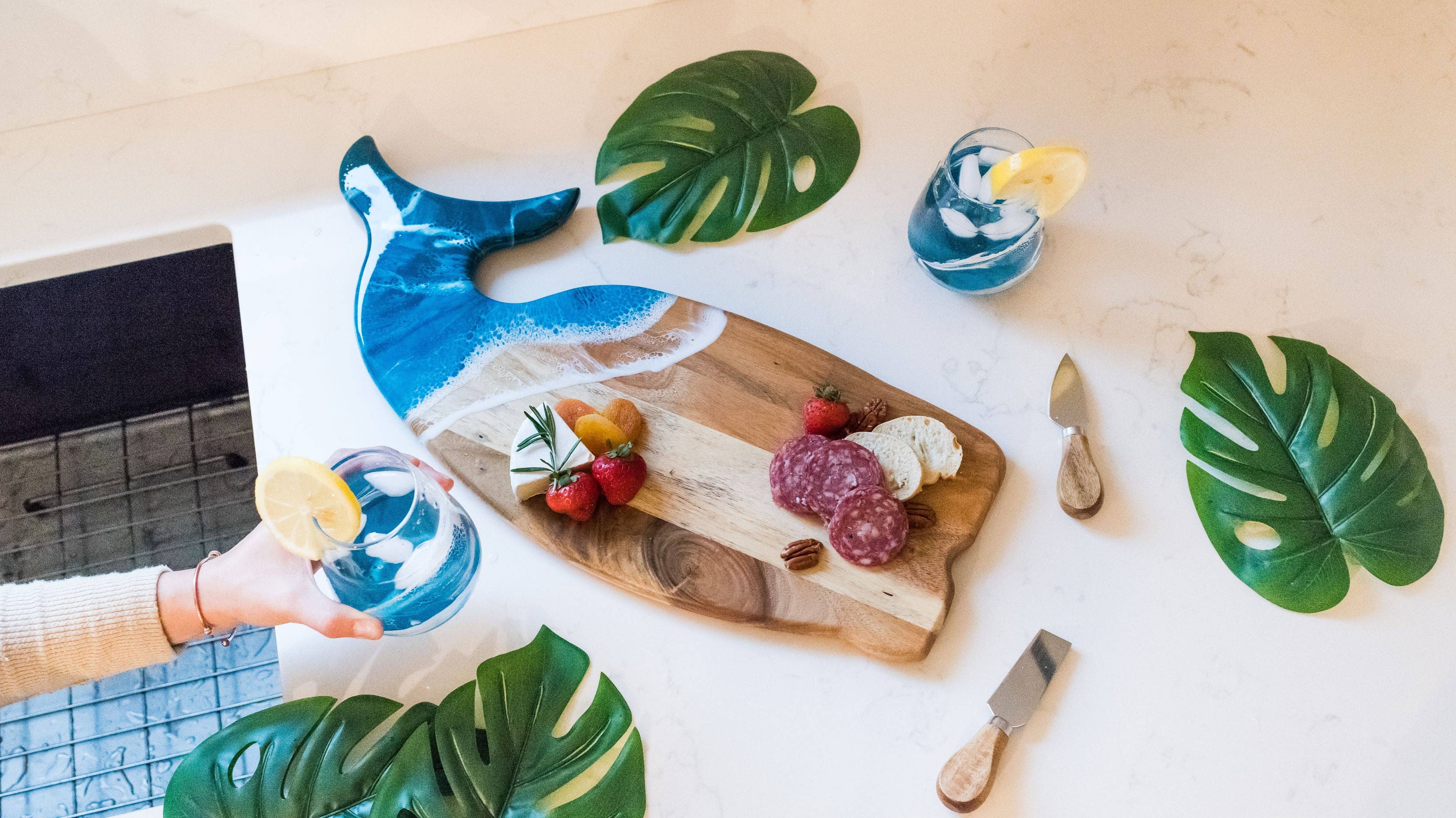 Resin Whale Charcuterie Board