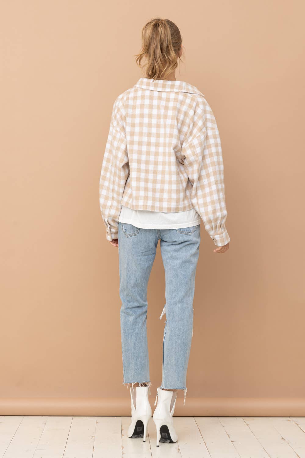Cropped Shirt Jacket