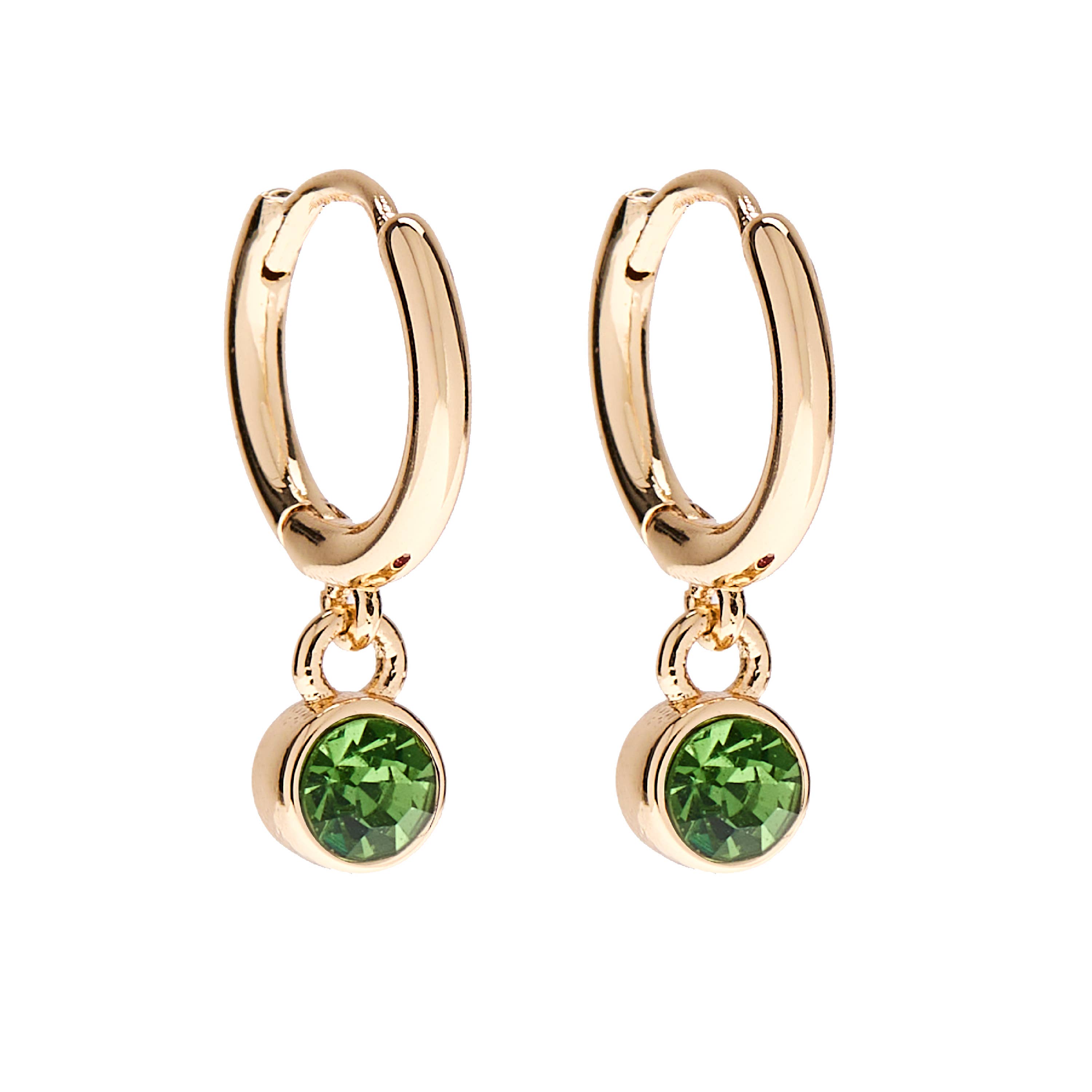 August Birthstone Stud & Huggie Hoop Earrings | Spring 2026