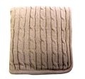 Cable Knit Lambswool Throw