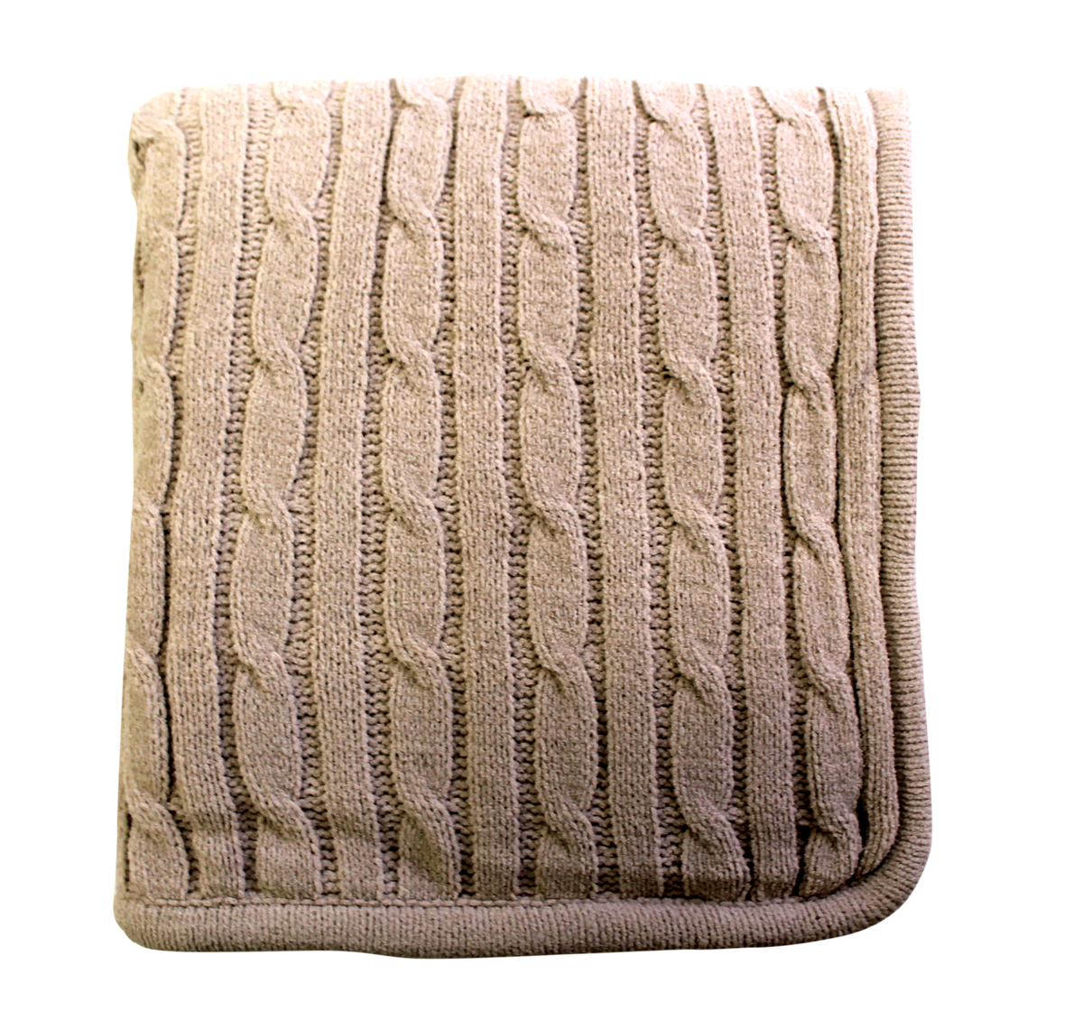 Cable Knit Lambswool Throw