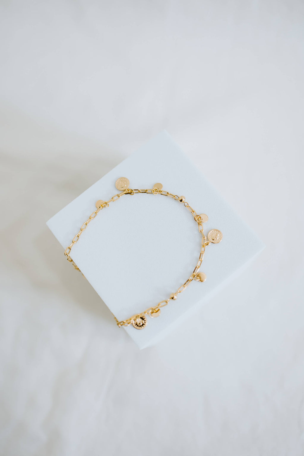 Gold Coin Charm Anklet