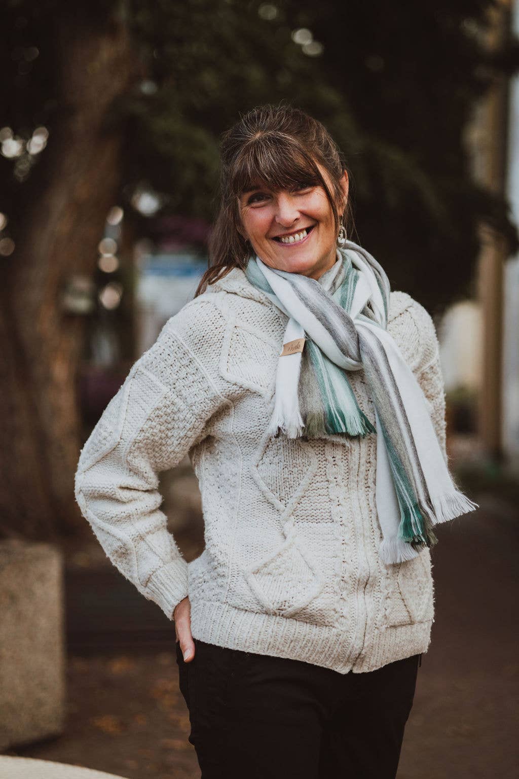 Sea Foam Alpaca Scarf