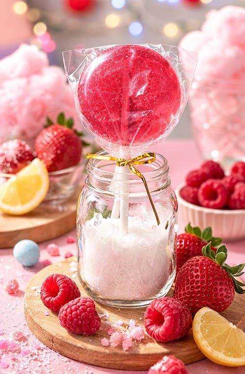 Gourmet Sour Berry Sparkle Lollipop