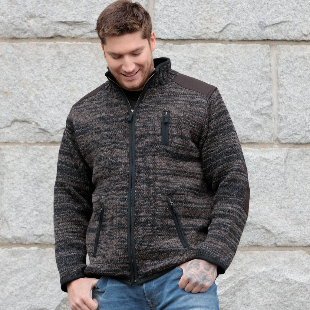 Oxford Full-Zip Wool Sweater