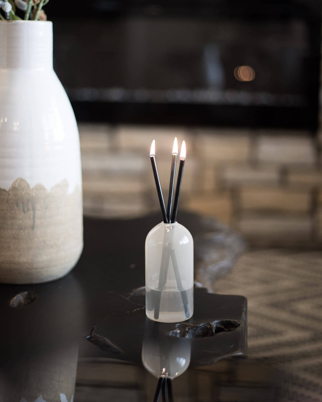 Black Everlasting Candle (3-pack)