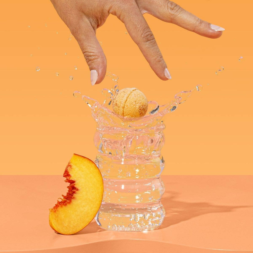 Cocktail Bombs | Peach Bellini