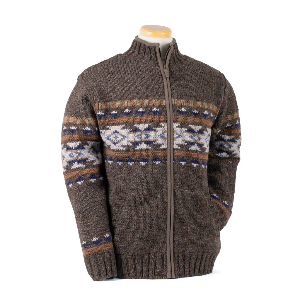 Austin Western Zip Cardigan – Hand Crafted Wool Sweater
