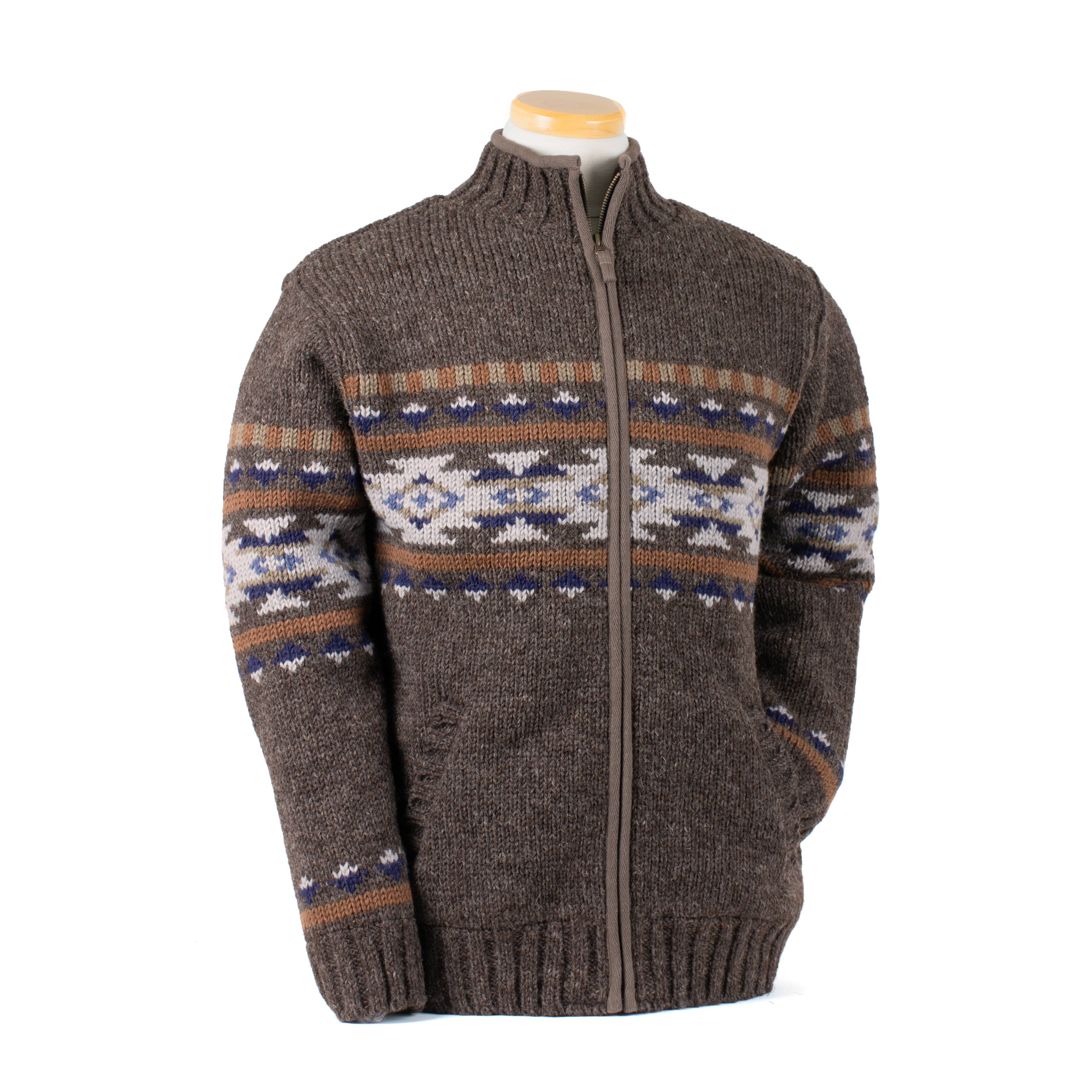 Austin Western Zip Cardigan – Hand Crafted Wool Sweater