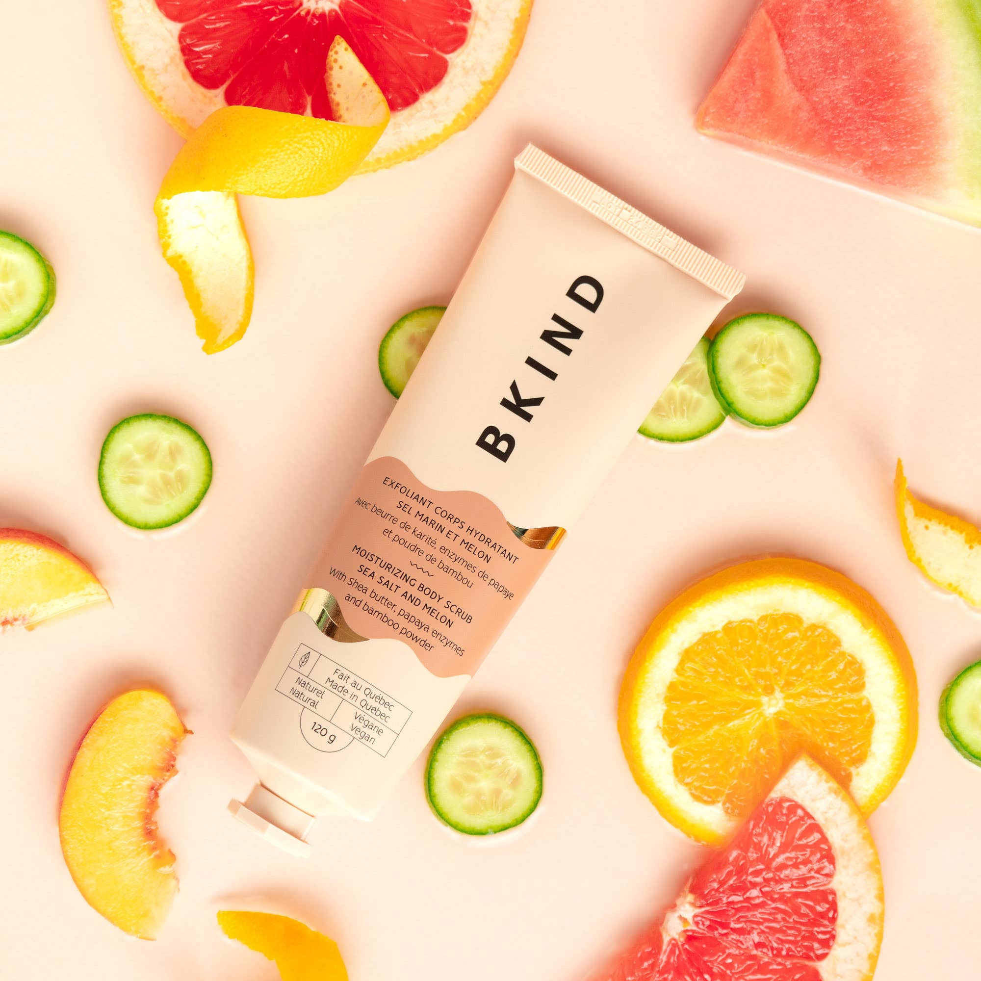 BKIND Moisturizing body scrub | Sea salt and melon