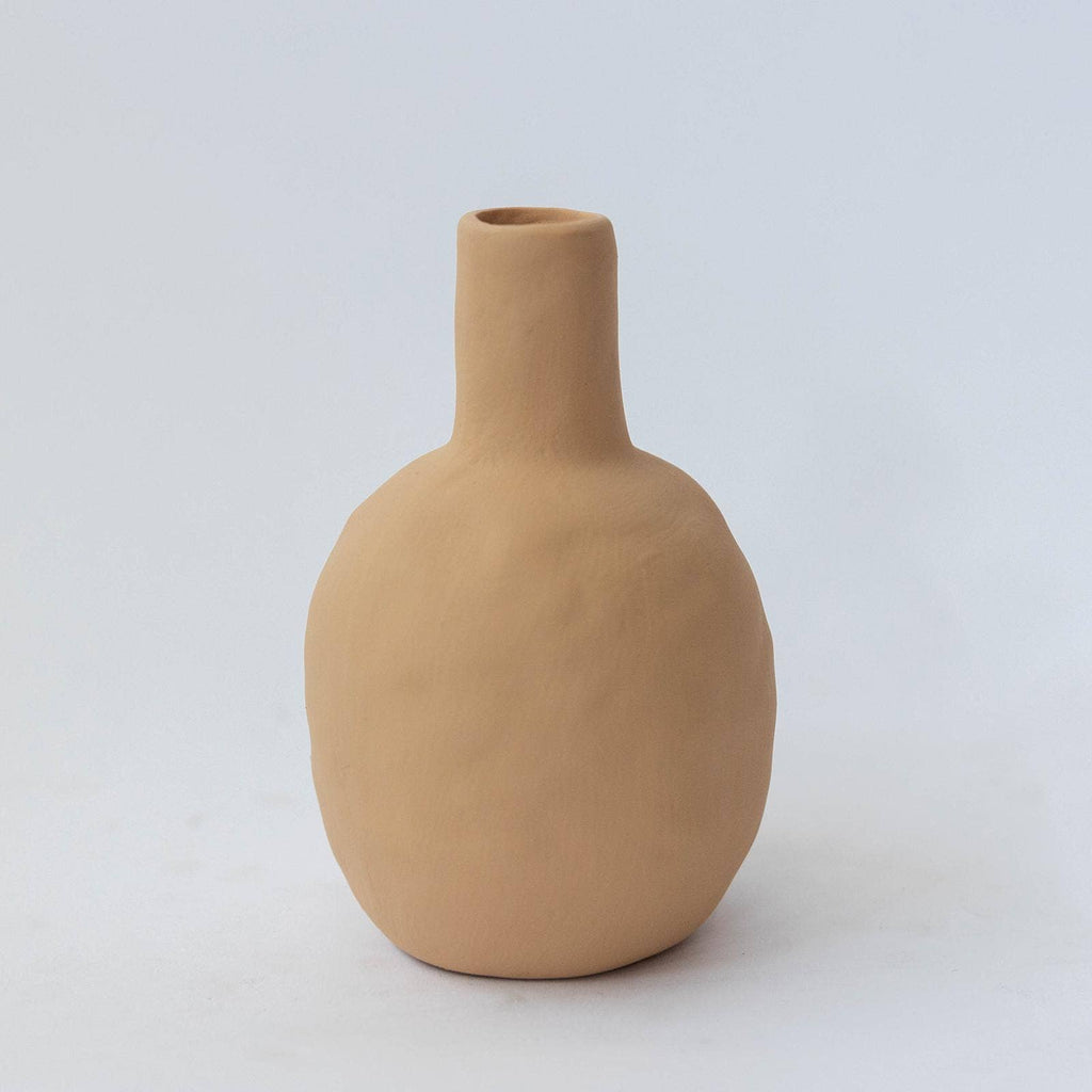Ceramic Terra Cotta Bud Vase