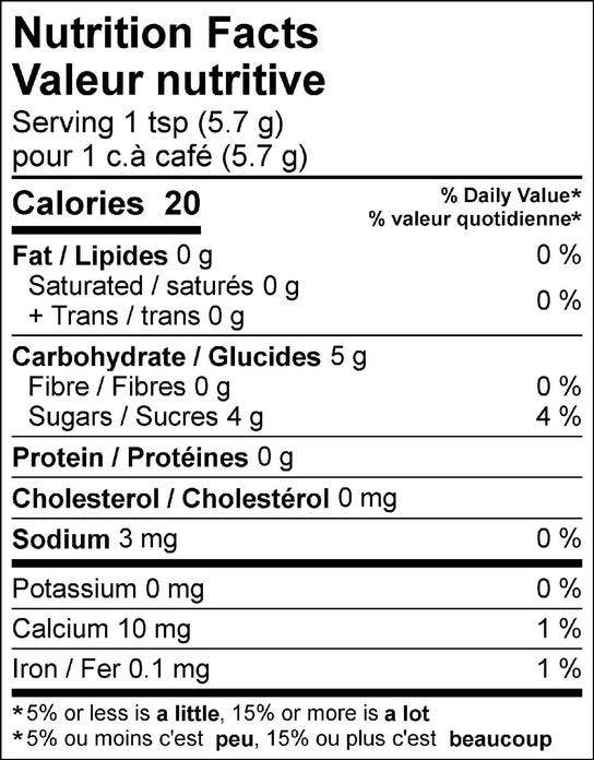 Cinnamon Sugar: 110g