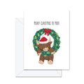 Merry Christmas To Moo! - Greeting Card