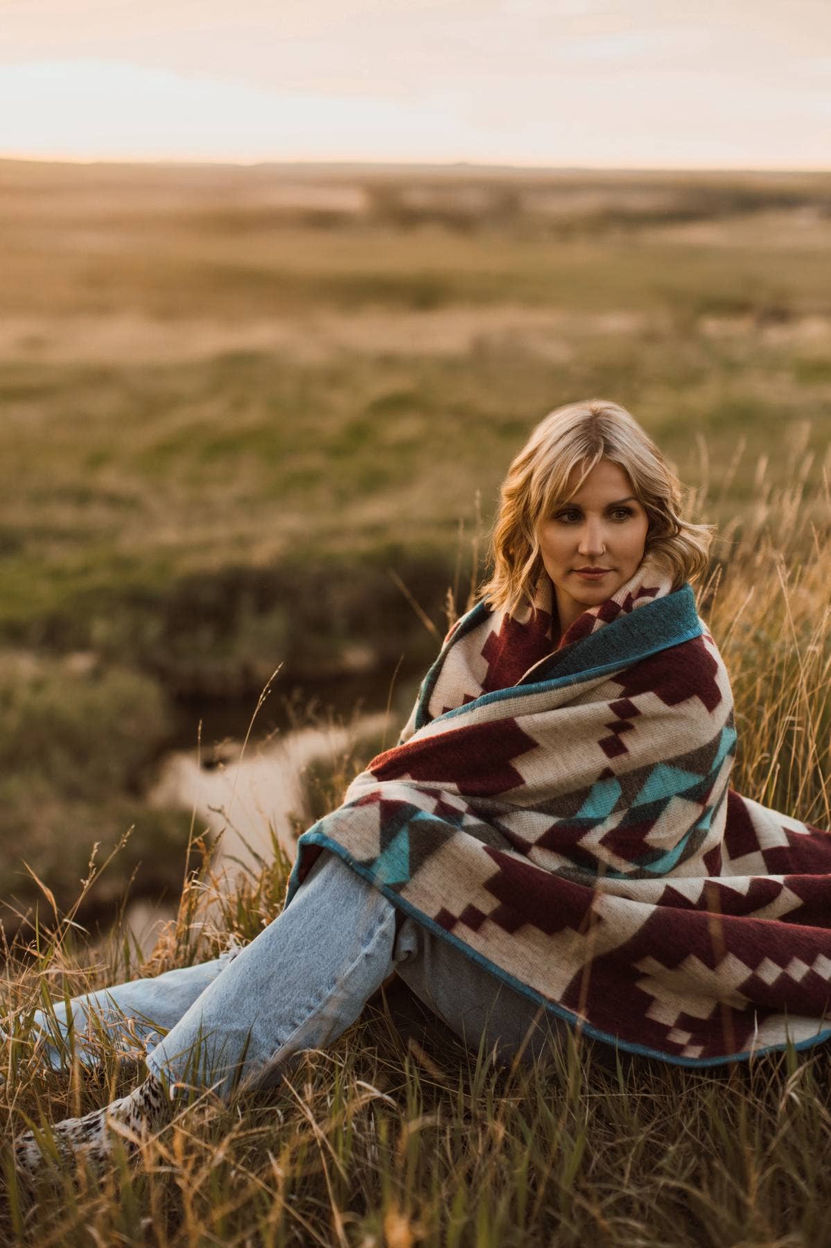 Canyon Breeze Alpaca Throw Blanket