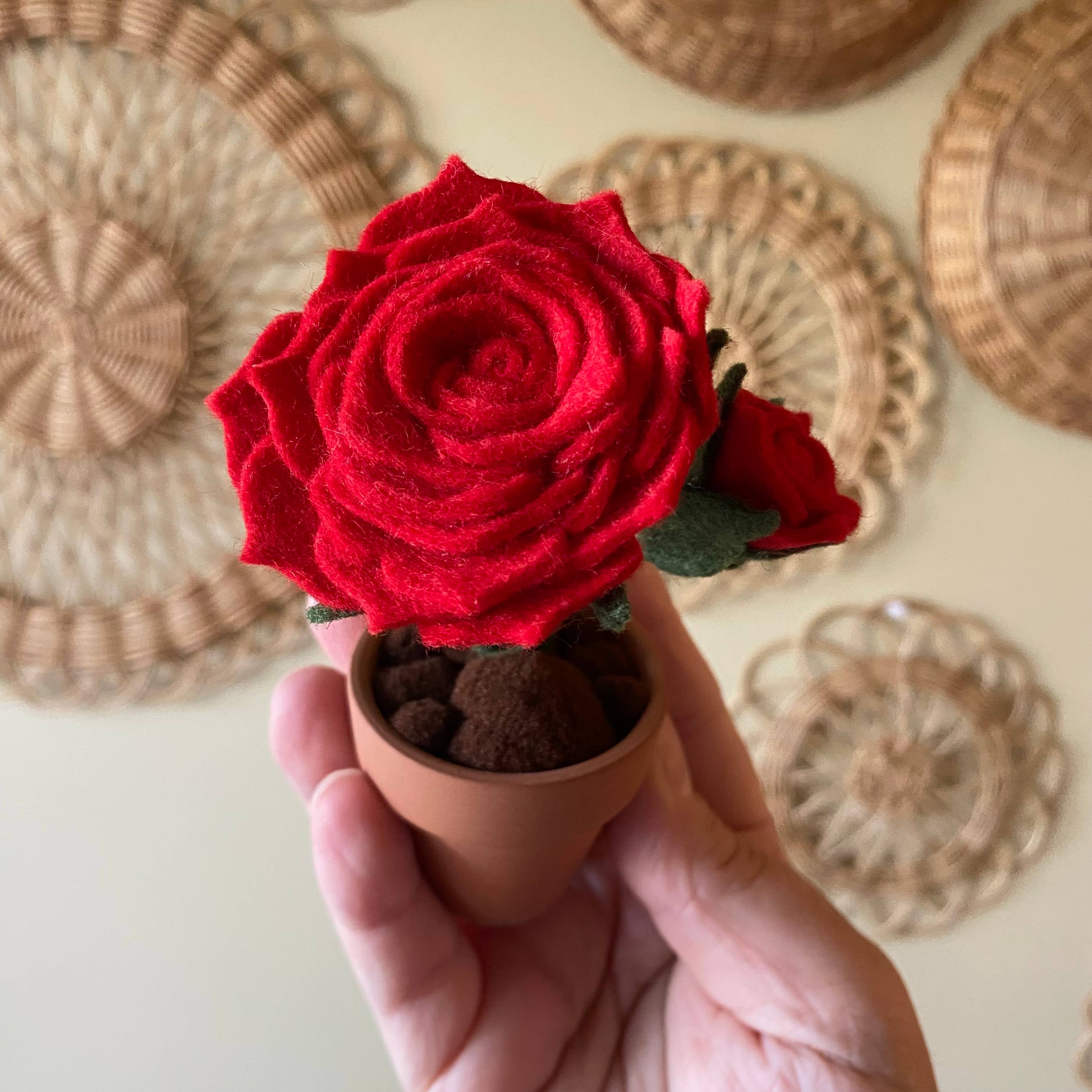 Rose Felt Forever Flower