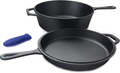 Pre-seasoned Cast Iron 3-piece set