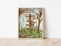 Literary Locations Signpost Print
