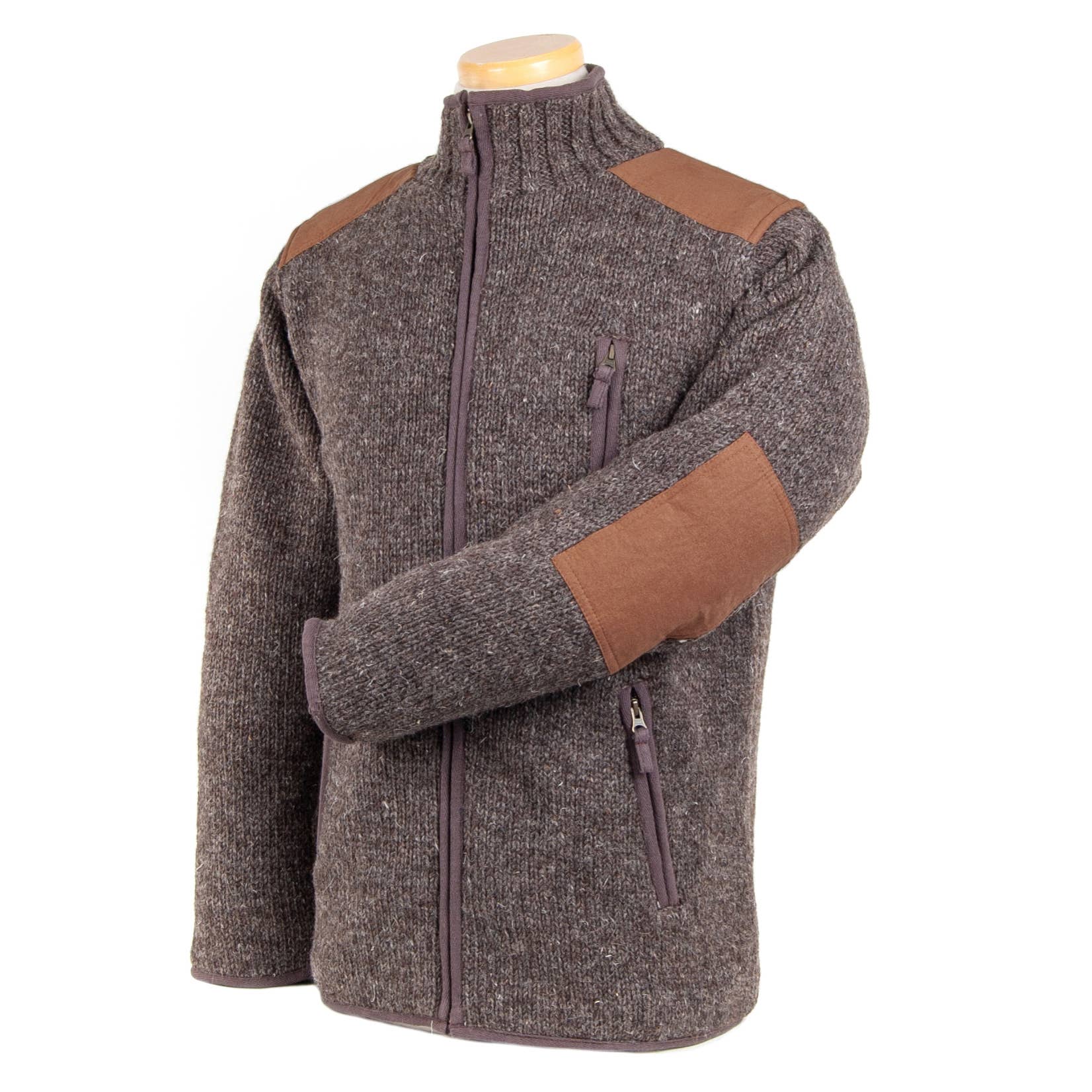 Oxford Full-Zip Wool Sweater