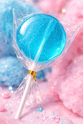 Gourmet Cotton Candy Shimmer Lollipop