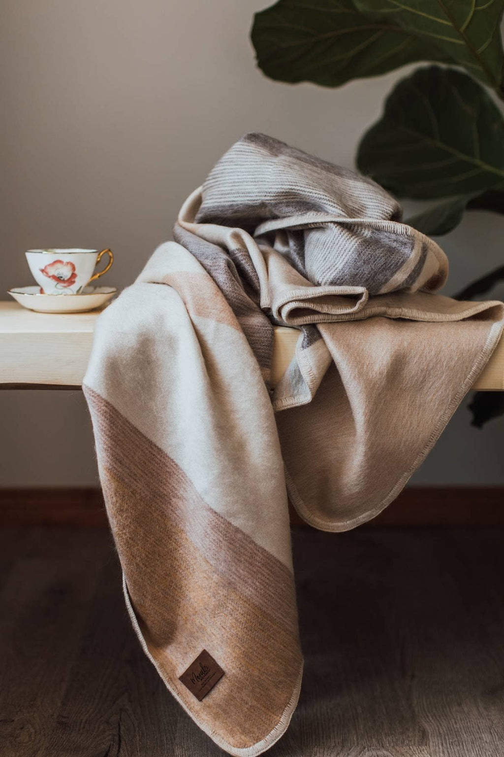 Perfection Alpaca Wool Throw Blanket