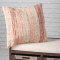 18" x 18" Dusty Pink Woven Cushion Rug Cover