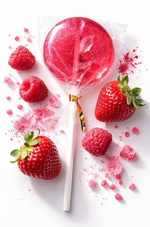 Gourmet Sour Berry Sparkle Lollipop