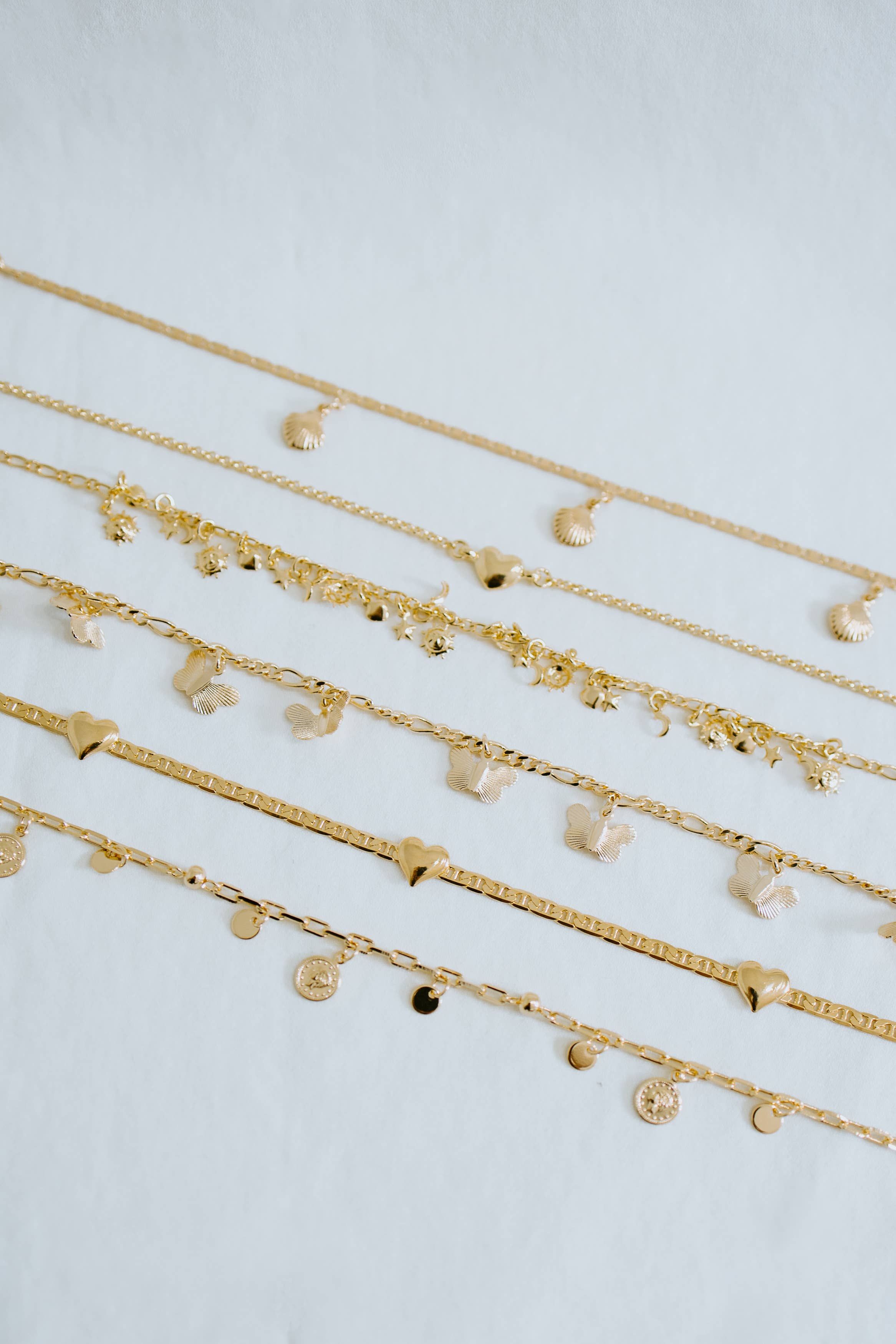 Gold Coin Charm Anklet