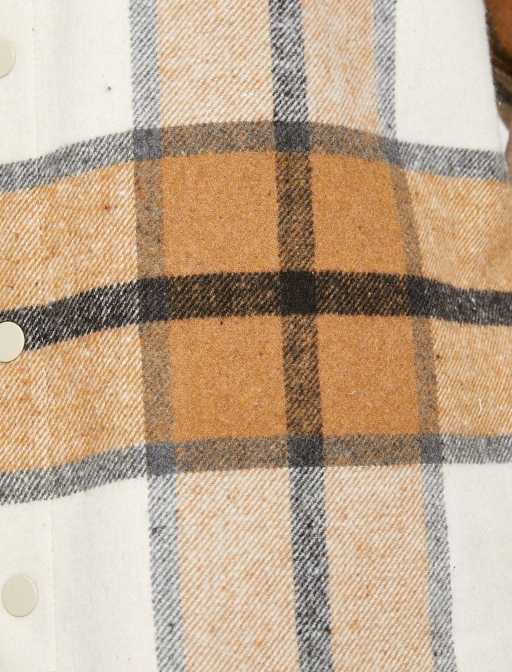 Men's Sherpa Collar Plaid Overshirt Jacket