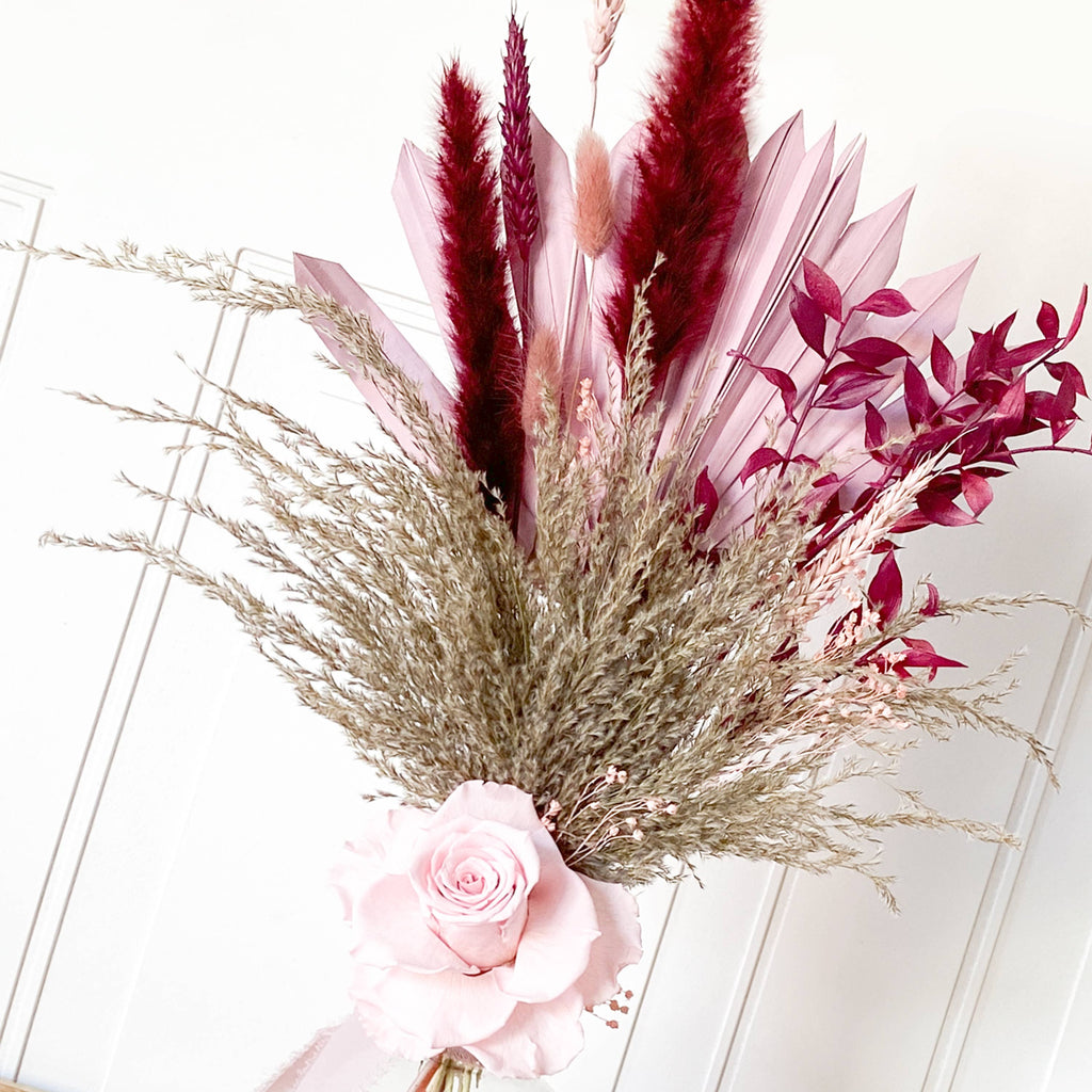 Preserved Rose & Dried Flower Bouquet