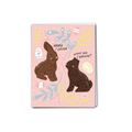 Chocolate Easter Bunny Card