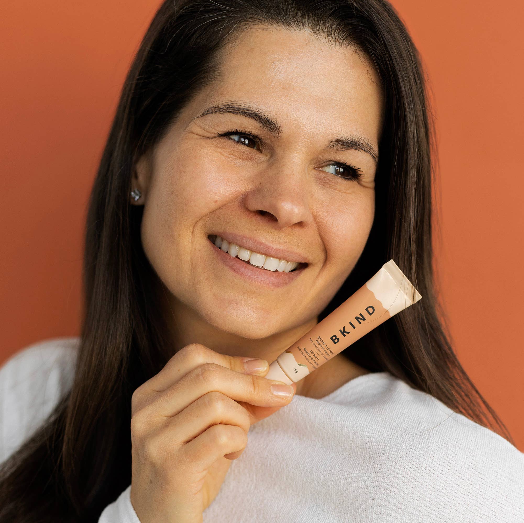 BKIND Nourishing ceramide lip balm | Peach and melon