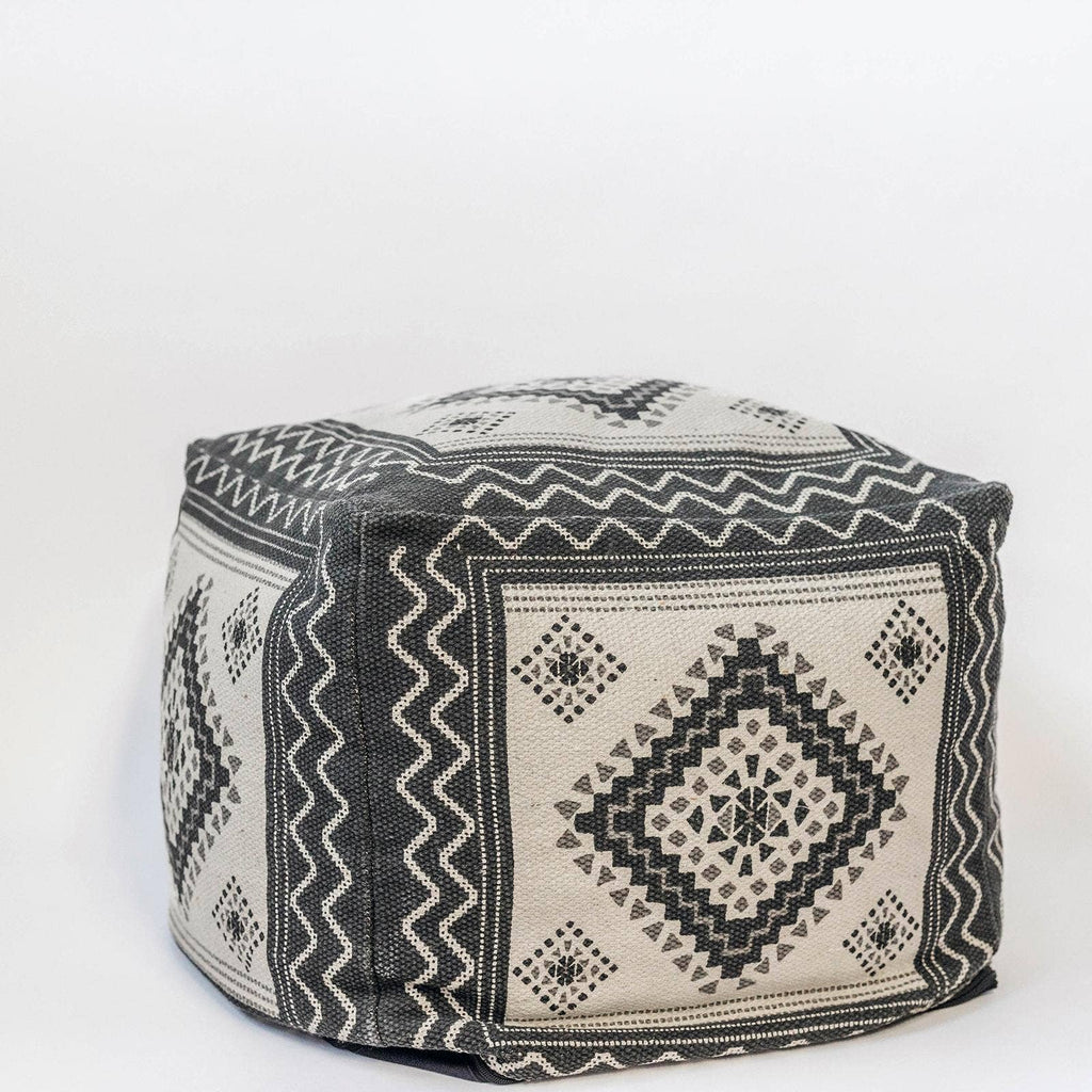 18" x 18" x 15" Cotton Pouf