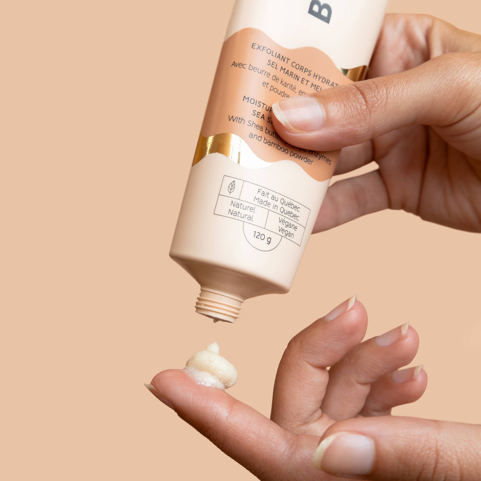 BKIND Moisturizing body scrub | Sea salt and melon