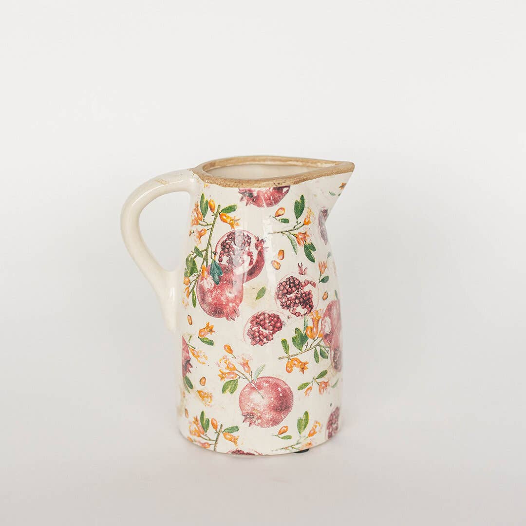 Ceramic Pomegranate Pitcher