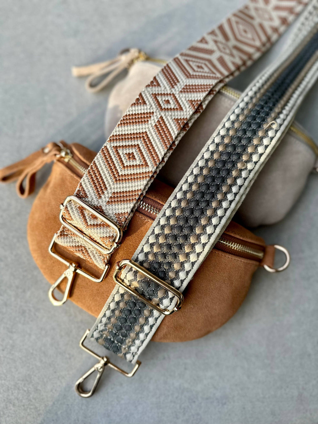 Suede rust crossbody bag