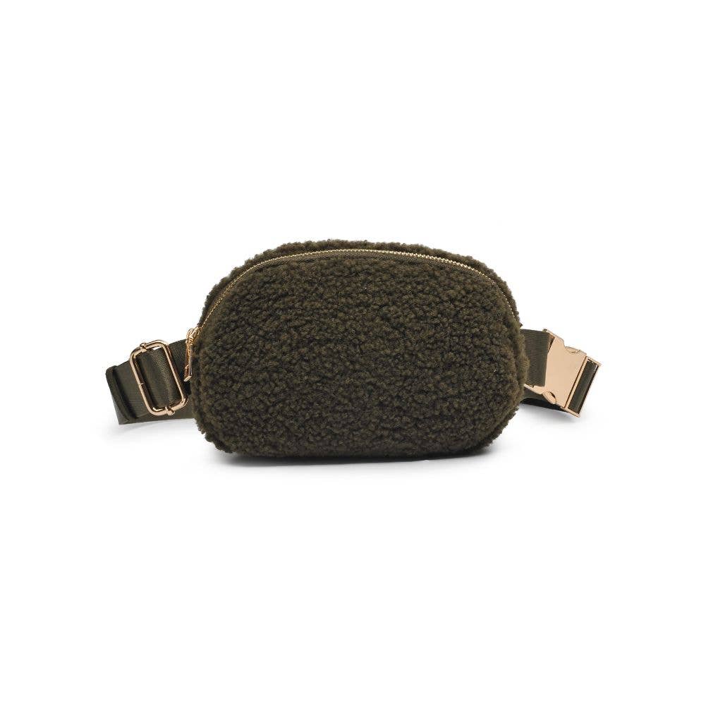 Santi Sherpa Shearling Belt Bag Fanny Pack