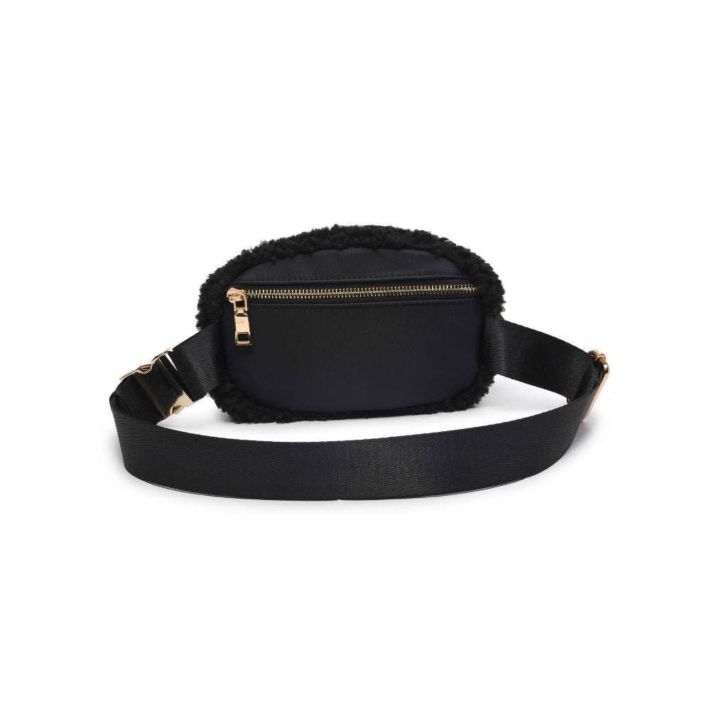 Santi Sherpa Shearling Belt Bag Fanny Pack