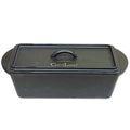 Cuisiland Cast Iron Rectangular Bread Loaf Pan, Heavy Duty 11x4.75x4,25" (14"L/Handles)  with Lid