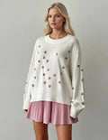 Sequin Heart Knit Sweater