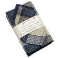2 Tea Towel + 2 Dish Cloths Set - Sandblue