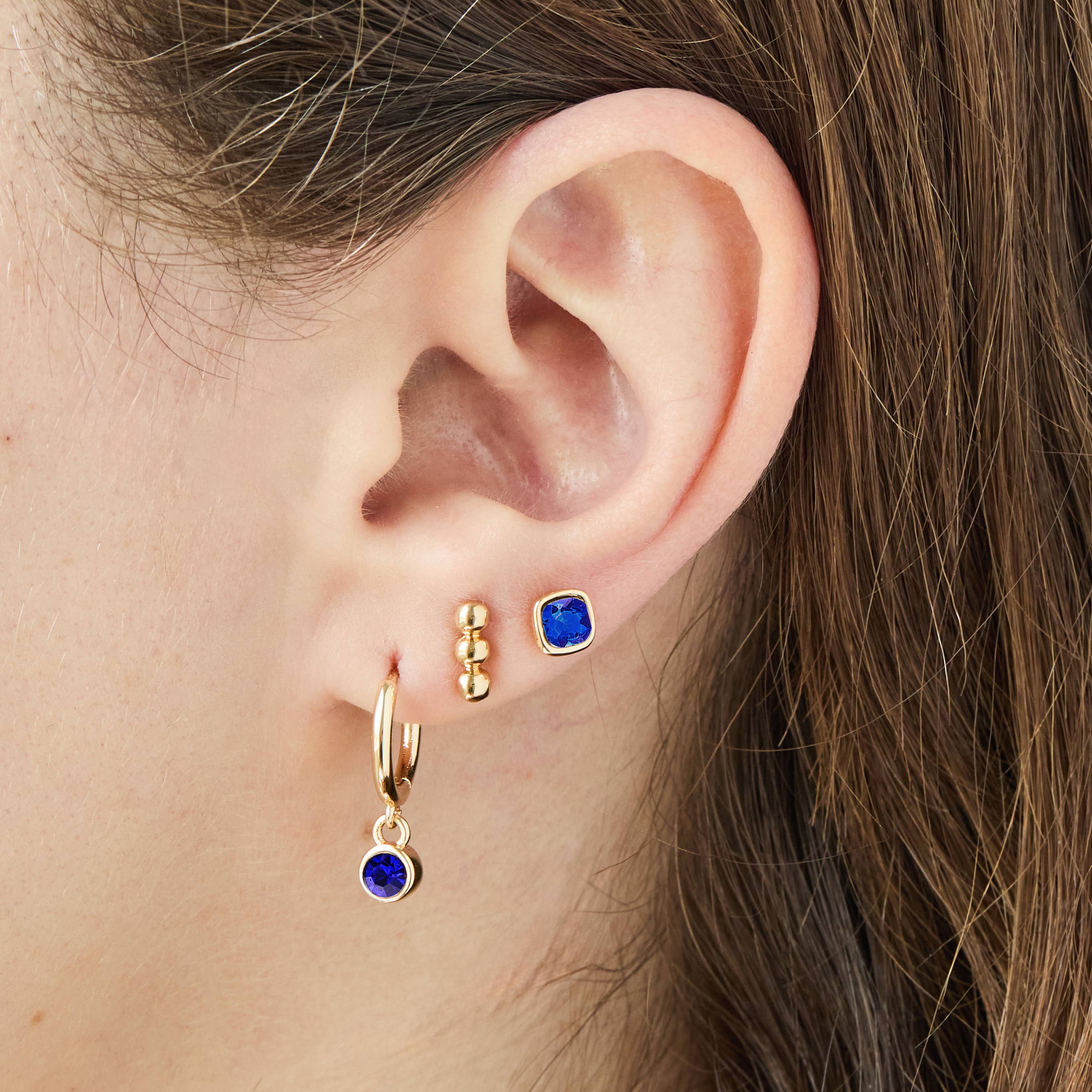 September Birthstone Stud + Hoops Earrings | Spring 2026