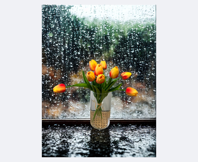 Real Touch Tulip - Orange