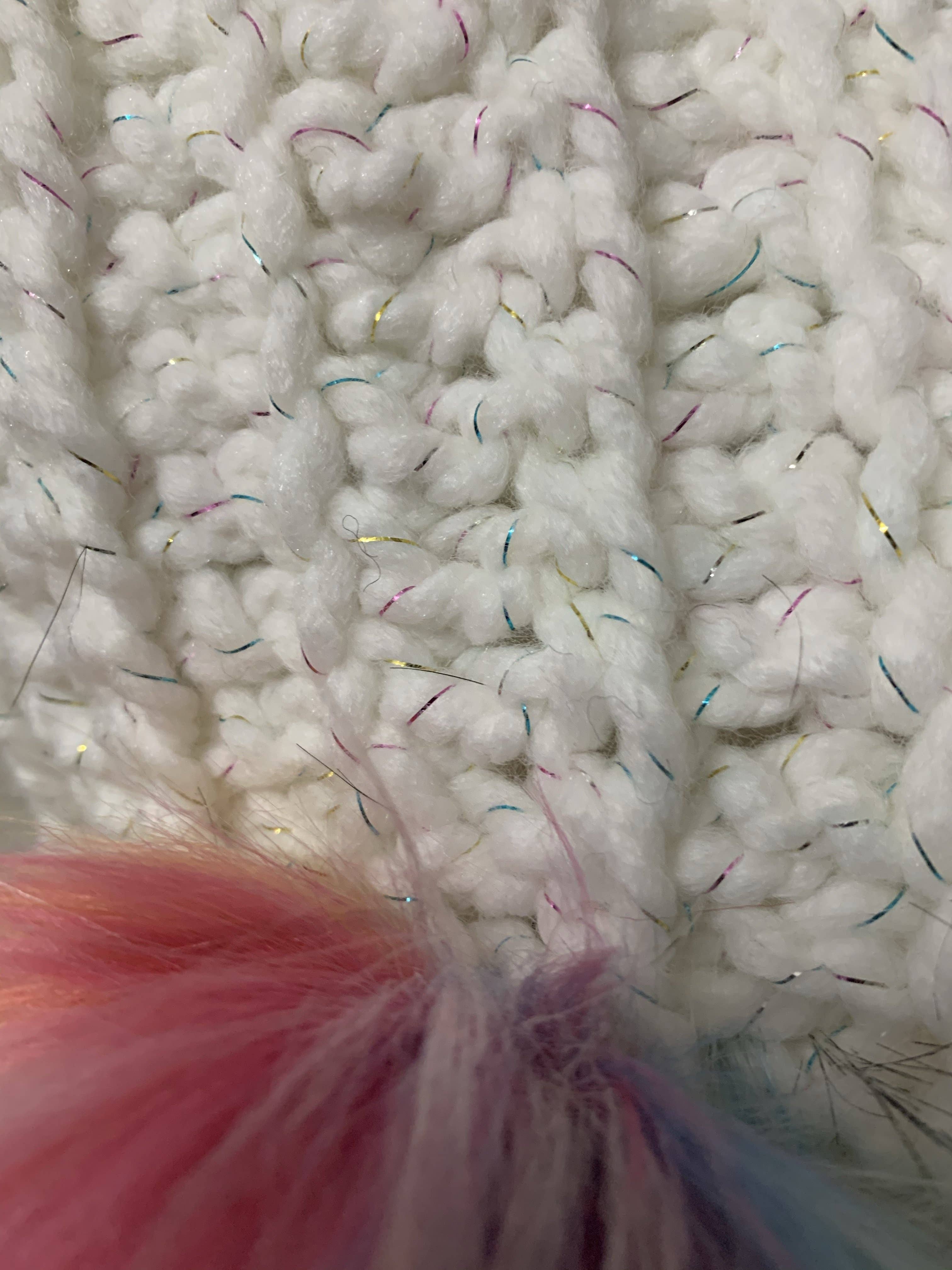 Unicorn Double Pom Bonnet