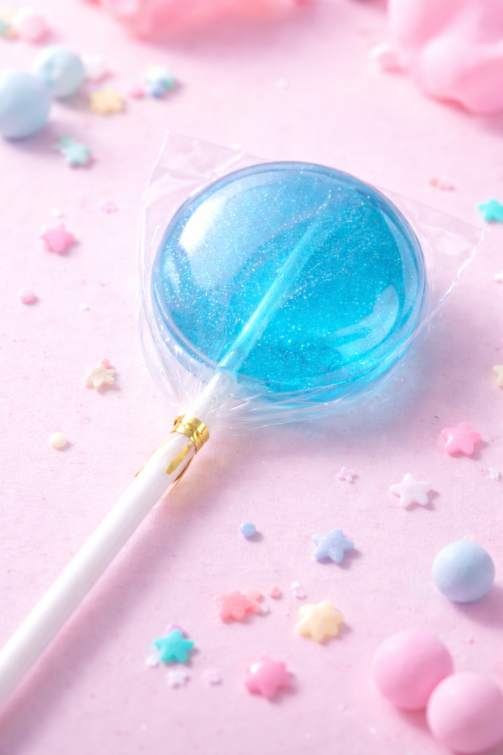 Gourmet Cotton Candy Shimmer Lollipop