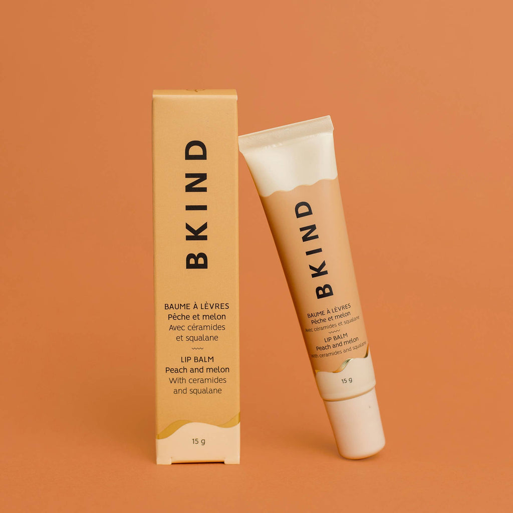 BKIND Nourishing ceramide lip balm | Peach and melon