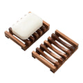 Wooden soap dish